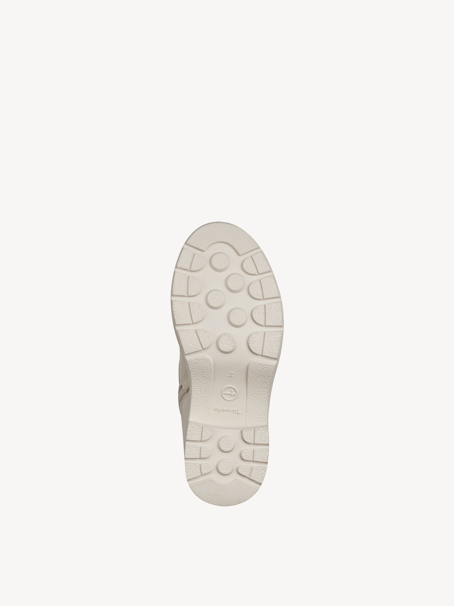 Bottine en cuir - beige doublure chaude