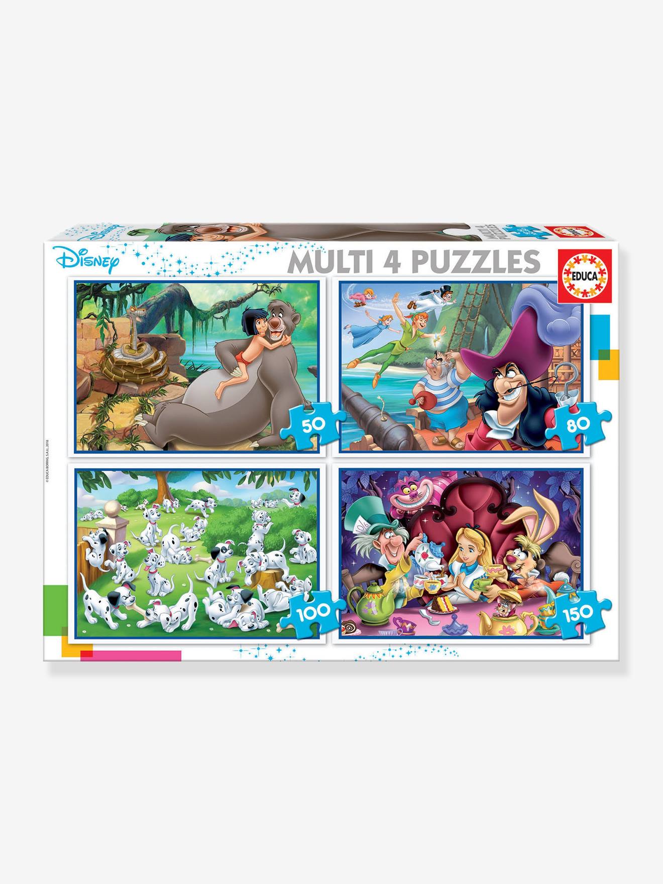 Educa 4er-Set Puzzles, 50-150 Teile MULTI 4 Disney CLASSICS EDUCA - mehrfarbig