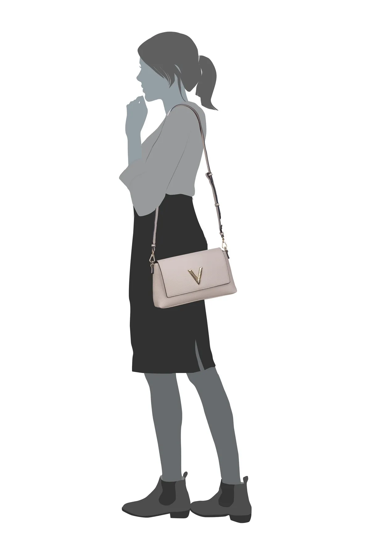 Valentino  Umhängetasche Oregon RE Flap Bag A04