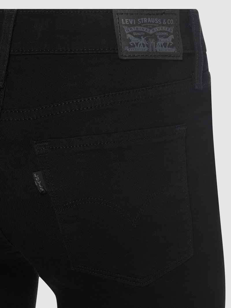 Shaping Bootcut Jeans mit Stretch-Anteil Modell '315™' in schwarz