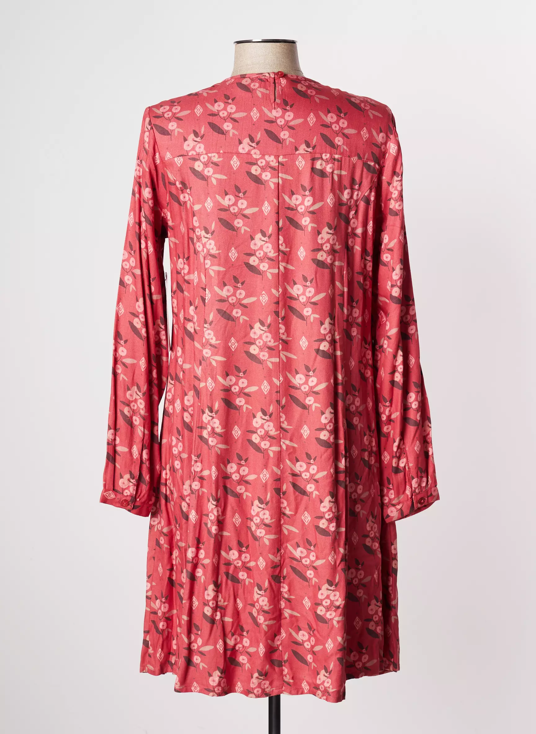 Agathe   Louise Robes Mi Longues Femme couleur rose