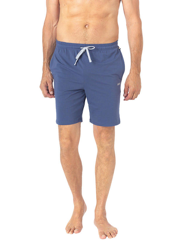 BOSS Black, Pyjamashorts, Baumwoll-Jersey, navy
