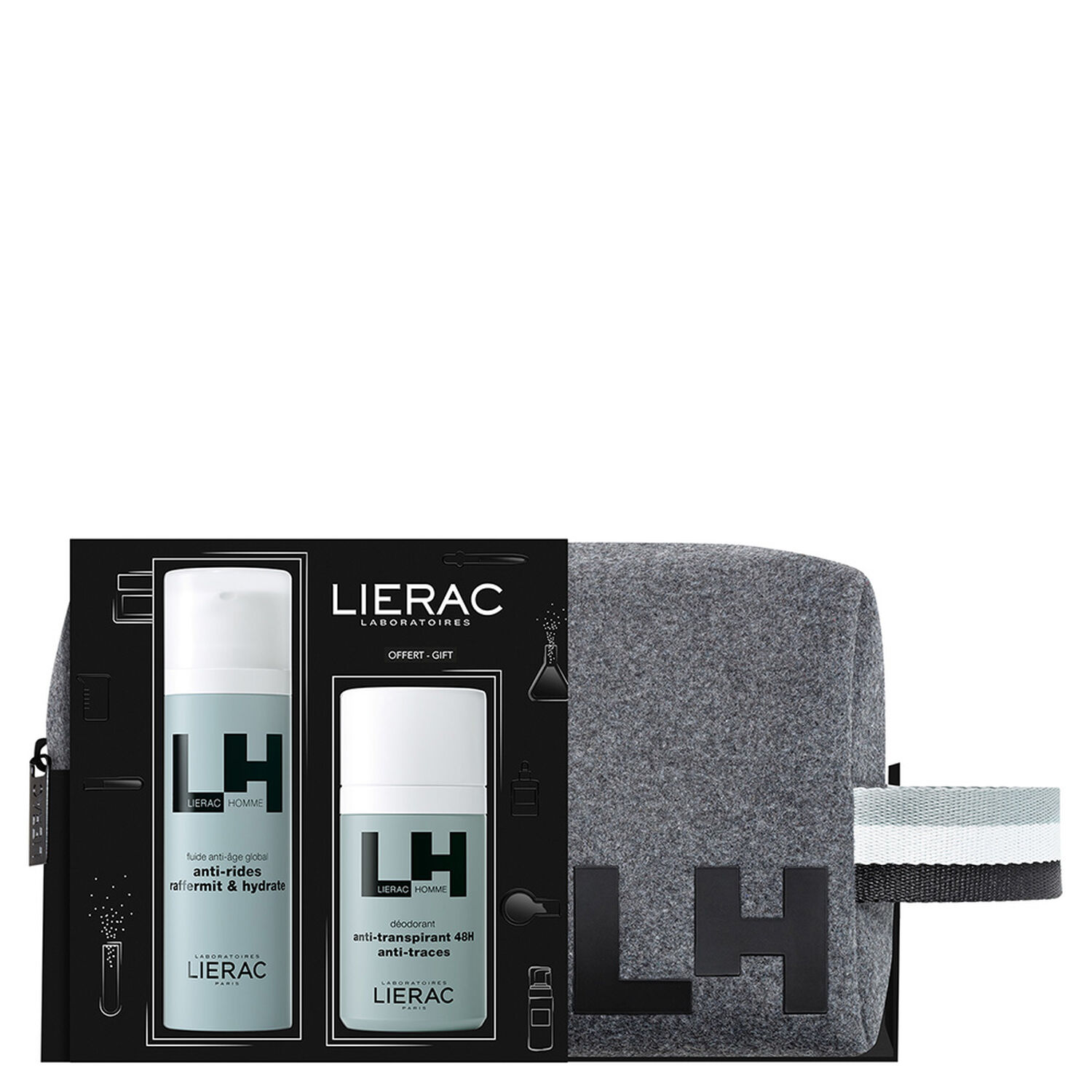 Lierac Lierac Homme Coffret Fluide Anti-Age 50 ml + Déodorant 50 ml