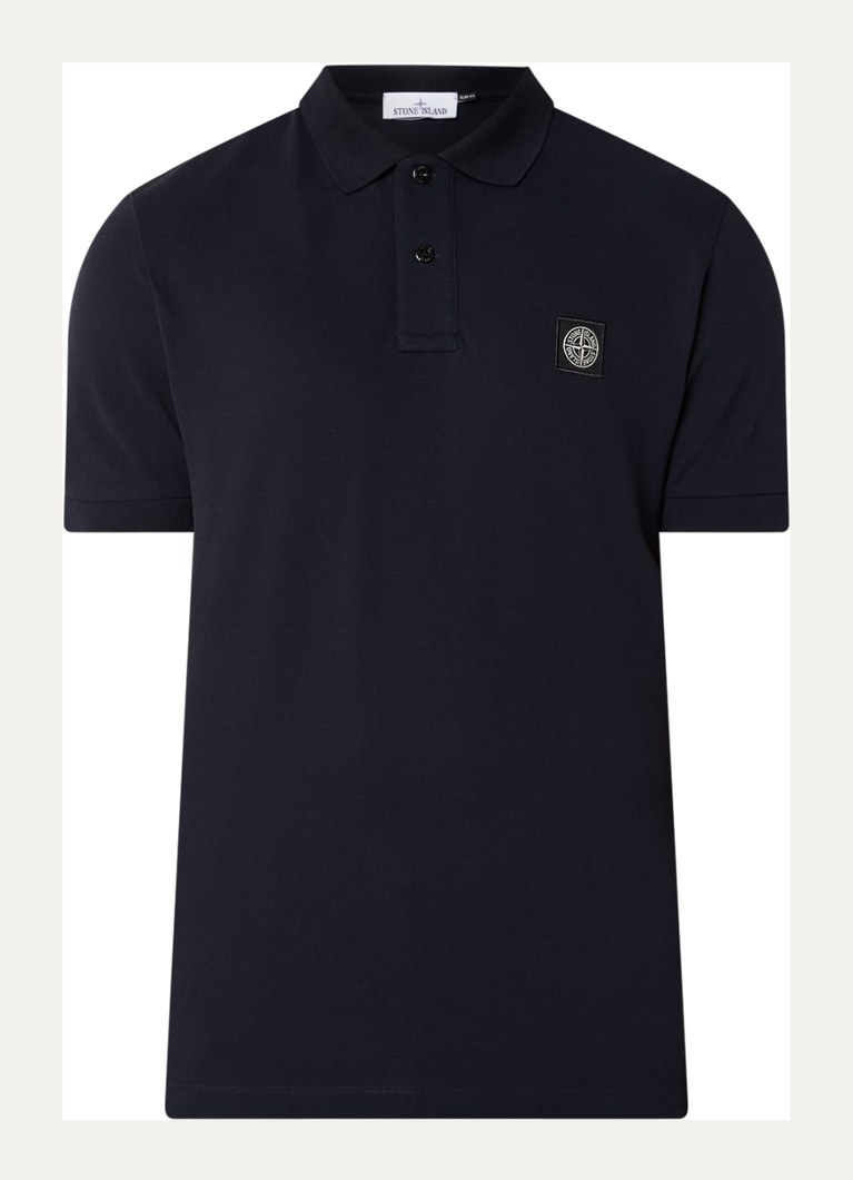 Πόλο μπλουζάκι Stone Island 2SC17 με λογότυπο, βαμβακερό, πικέ