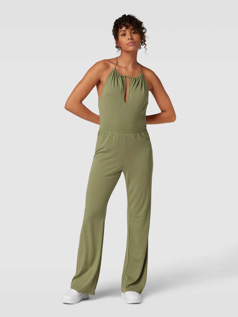 Jumpsuit mit Cut Outs in lindgrün