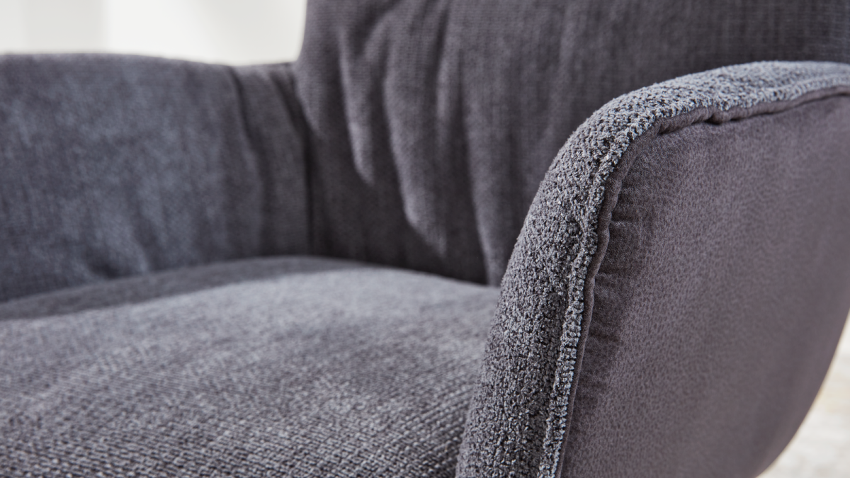 Interliving Drehbarer Vierfuß-Schalensessel IL 5111 Graphit