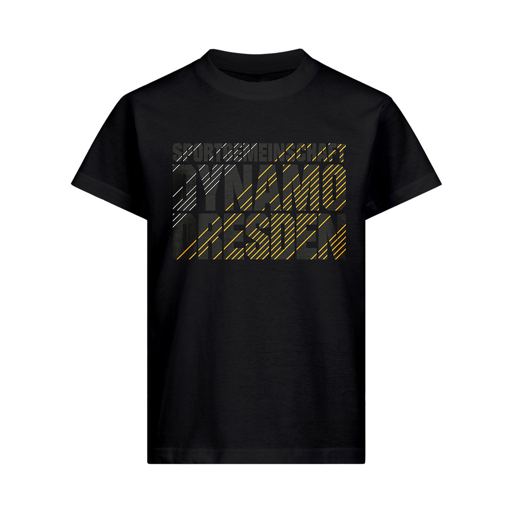 Kinder T-Shirt Schriftzug schwarz