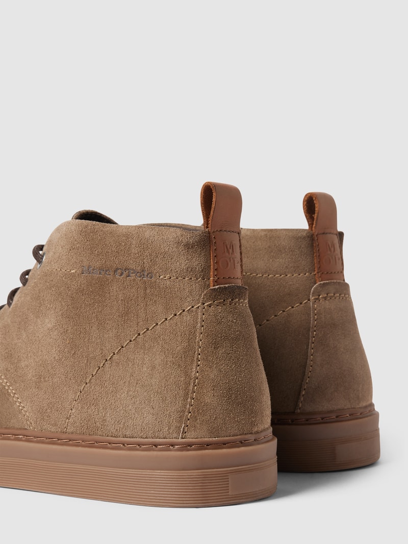 Schnürschuhe aus echtem Leder Modell 'MALTE' in taupe