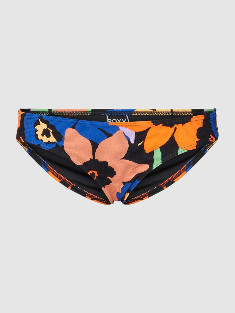 Bikini-Slip mit Allover-Muster Modell 'HIPSTER' in schwarz