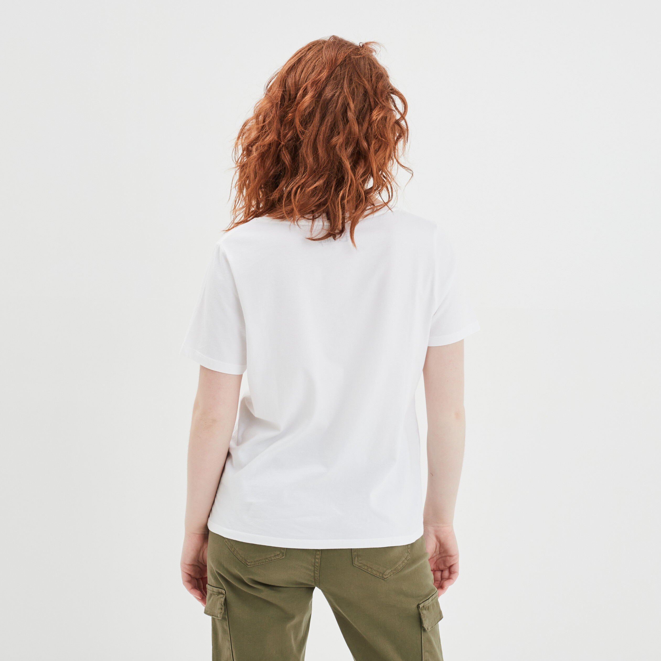 T-shirt oversize coton Lilo et Stitch ivoire femme | La Halle