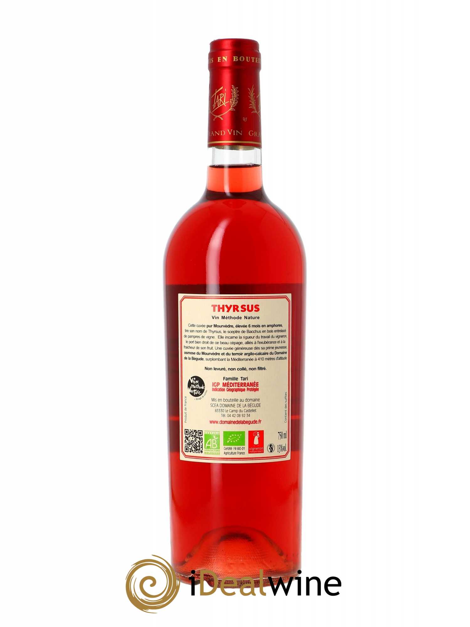 IGP Méditerranée La Bégude Thyrsus  2021 - Lot de 1 Bouteille