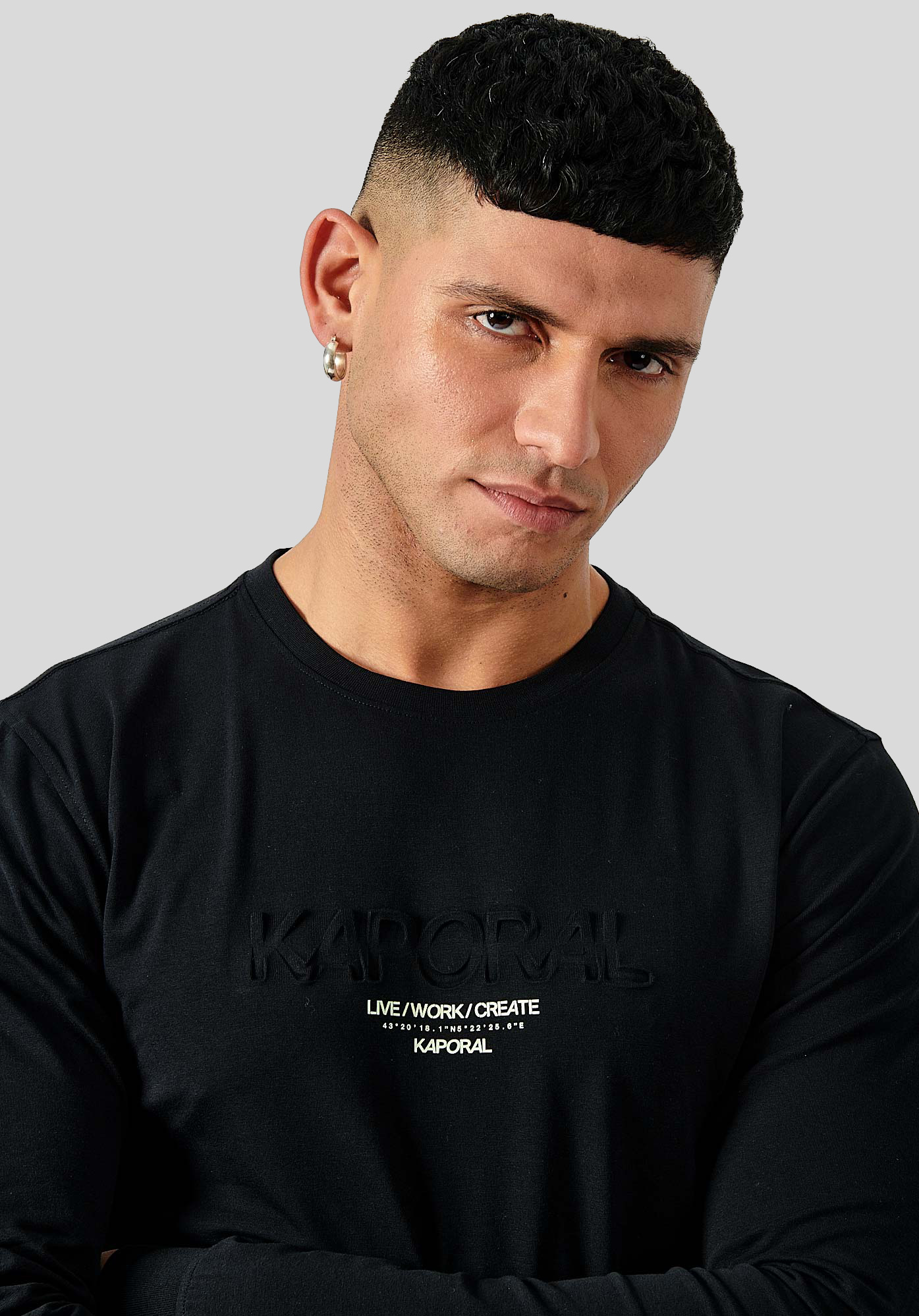 NEEVE  T-shirt noir homme