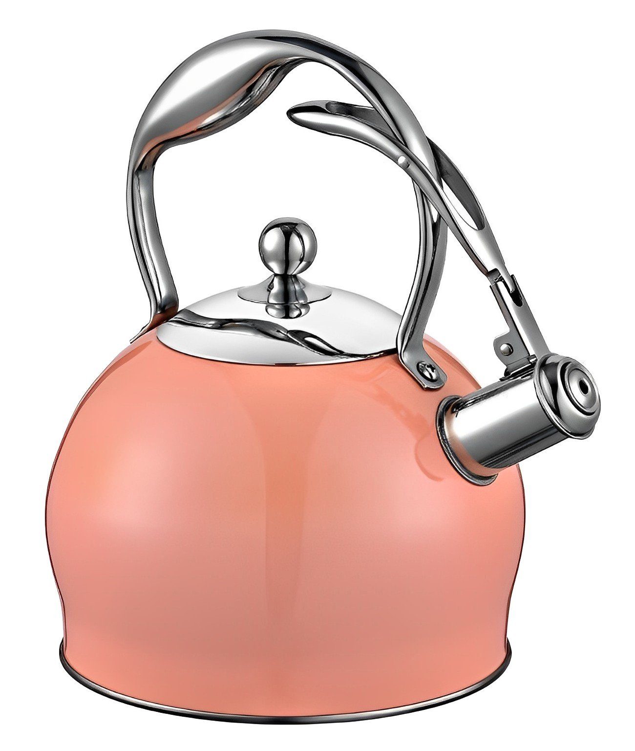Neva Wasserkessel Hochwertiger Pfeifkessel Rosa 2,2L, (1-tlg)