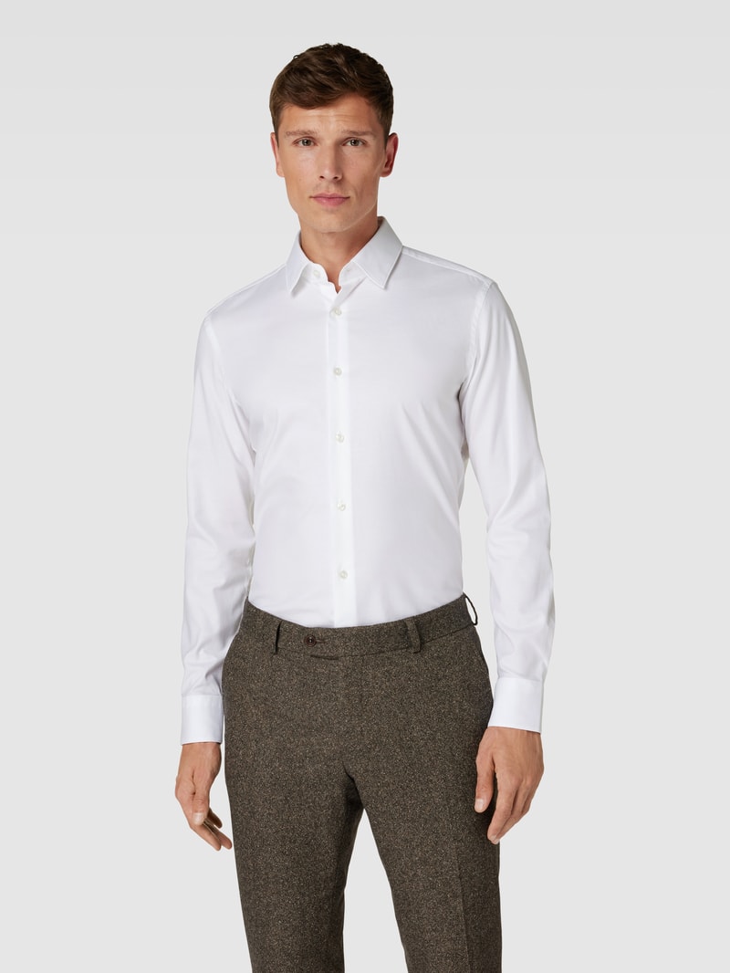 Slim Fit Business-Hemd mit Kentkragen Modell 'HANK' in weiß