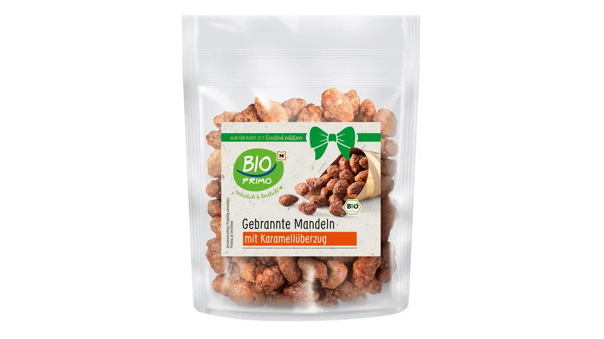 BIO PRIMO Bio gebrannte Mandeln mit Karamellüberzug 150 g