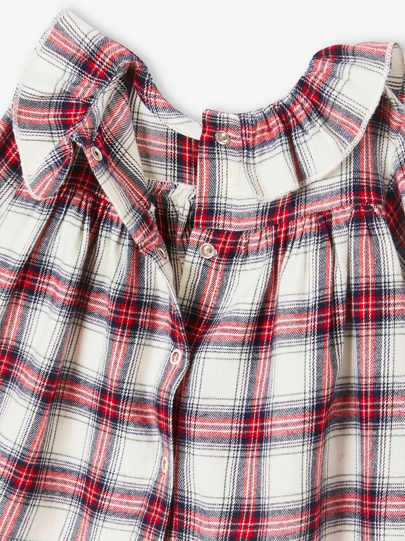 Blouse à collerette bébé écru