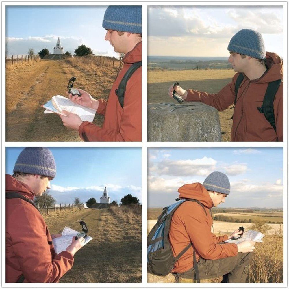 flowgoer Kartenkompass Hochpräziser militärischer Marschkompass