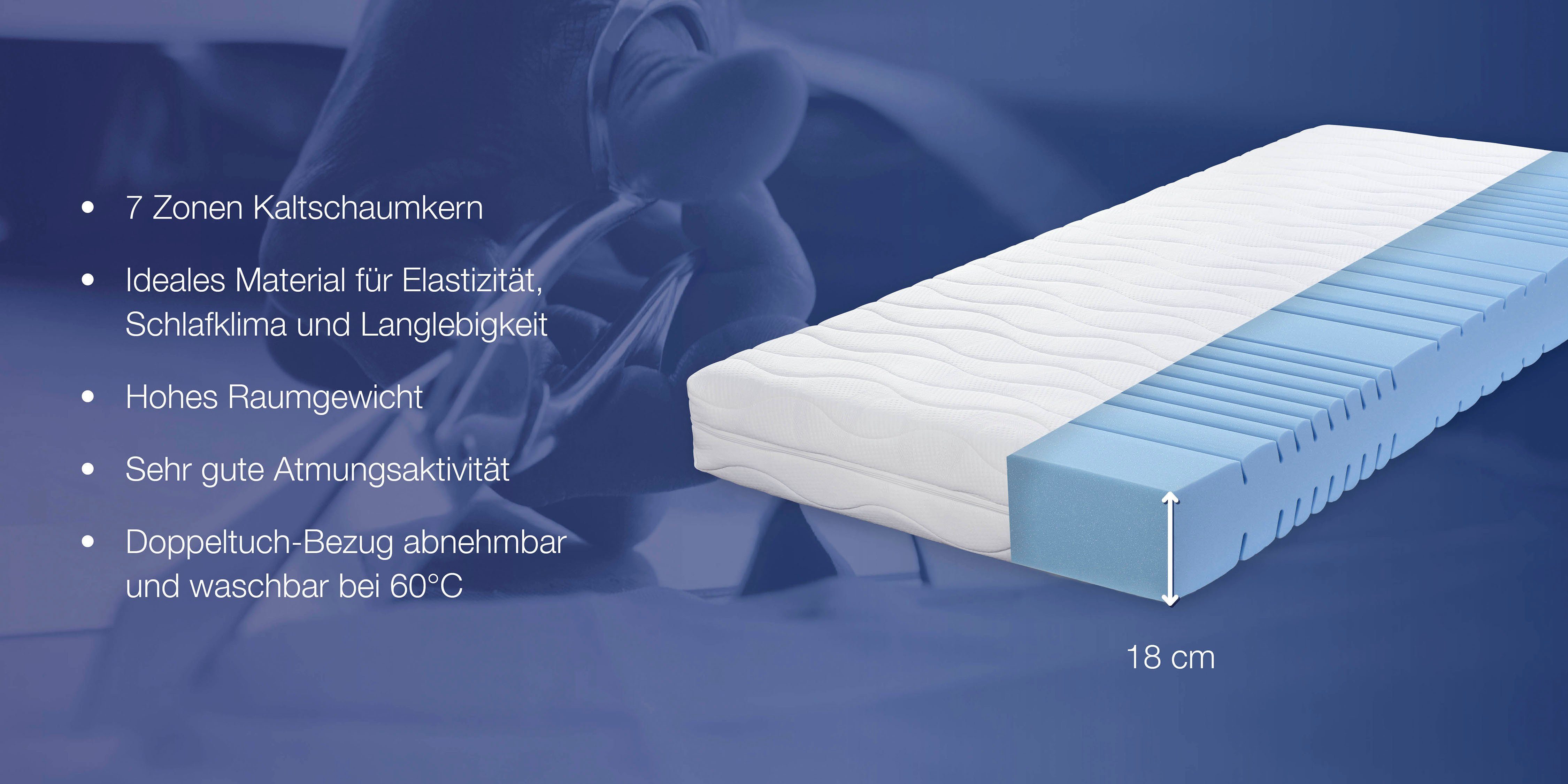 Kaltschaummatratze CML KS40, Murmelland, 18 cm hoch, Test Haus&Garten, Note: 