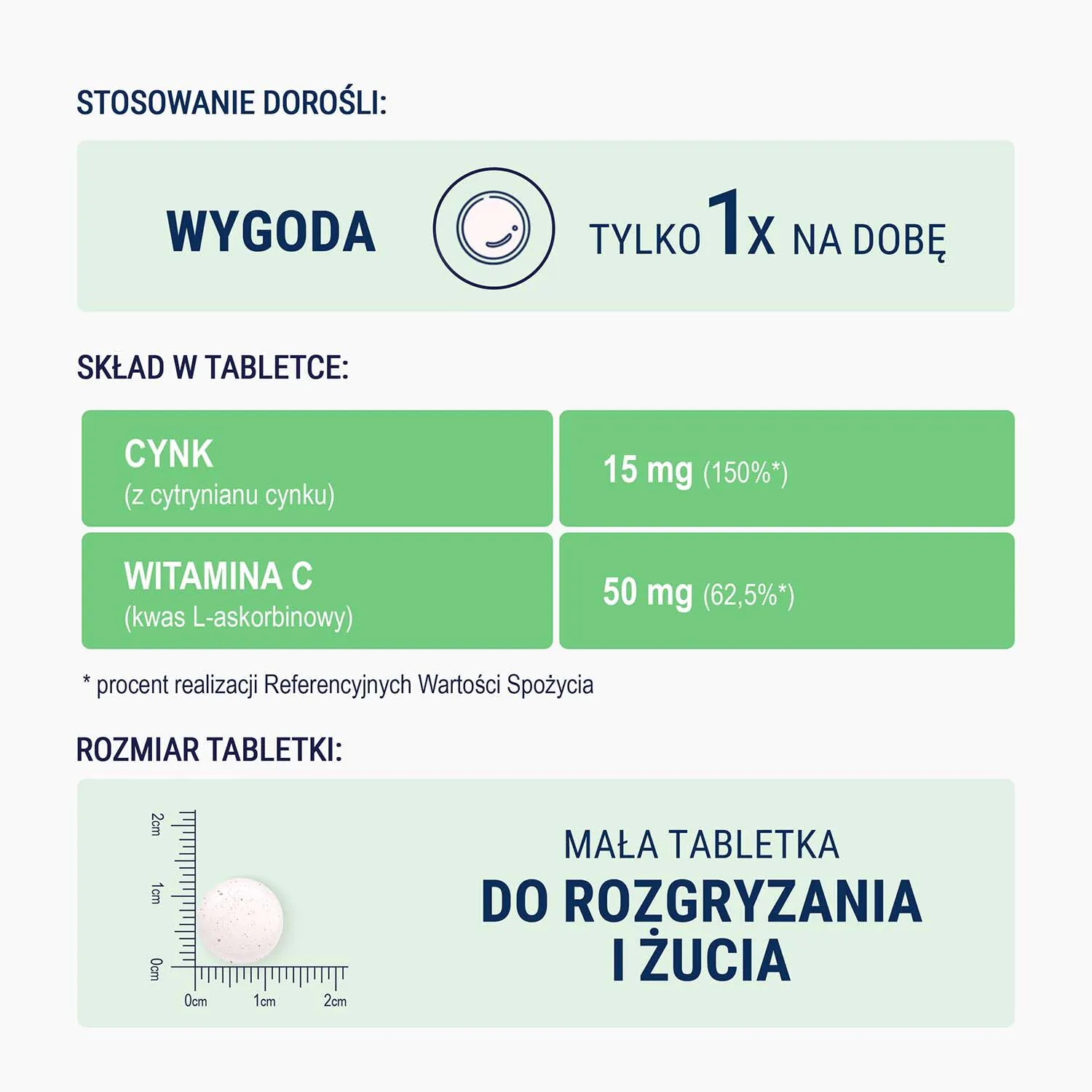 Naturell cinko + C kramtomosios tabletės