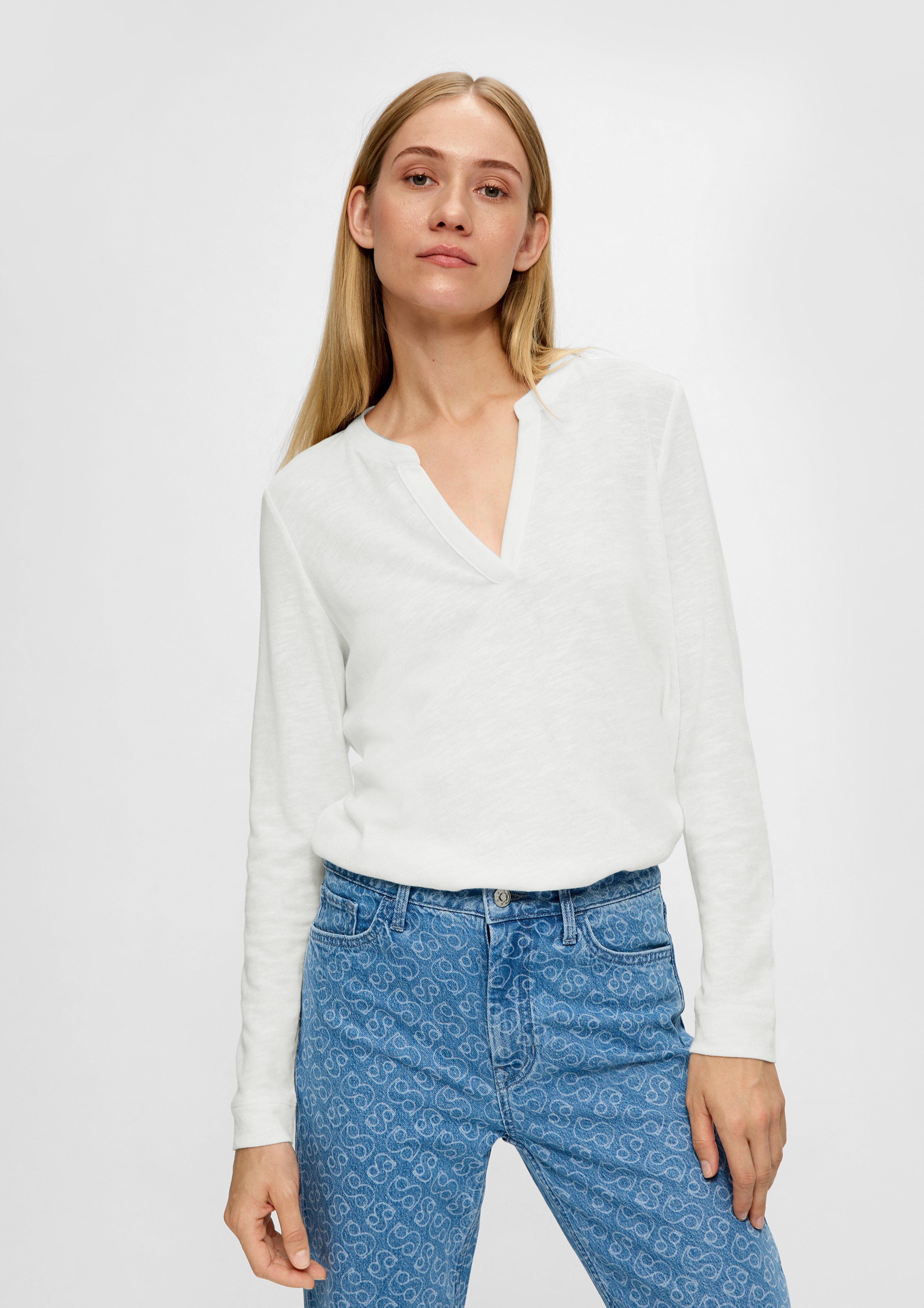 Longsleeve mit Flammgarnstruktur  2138227-0210