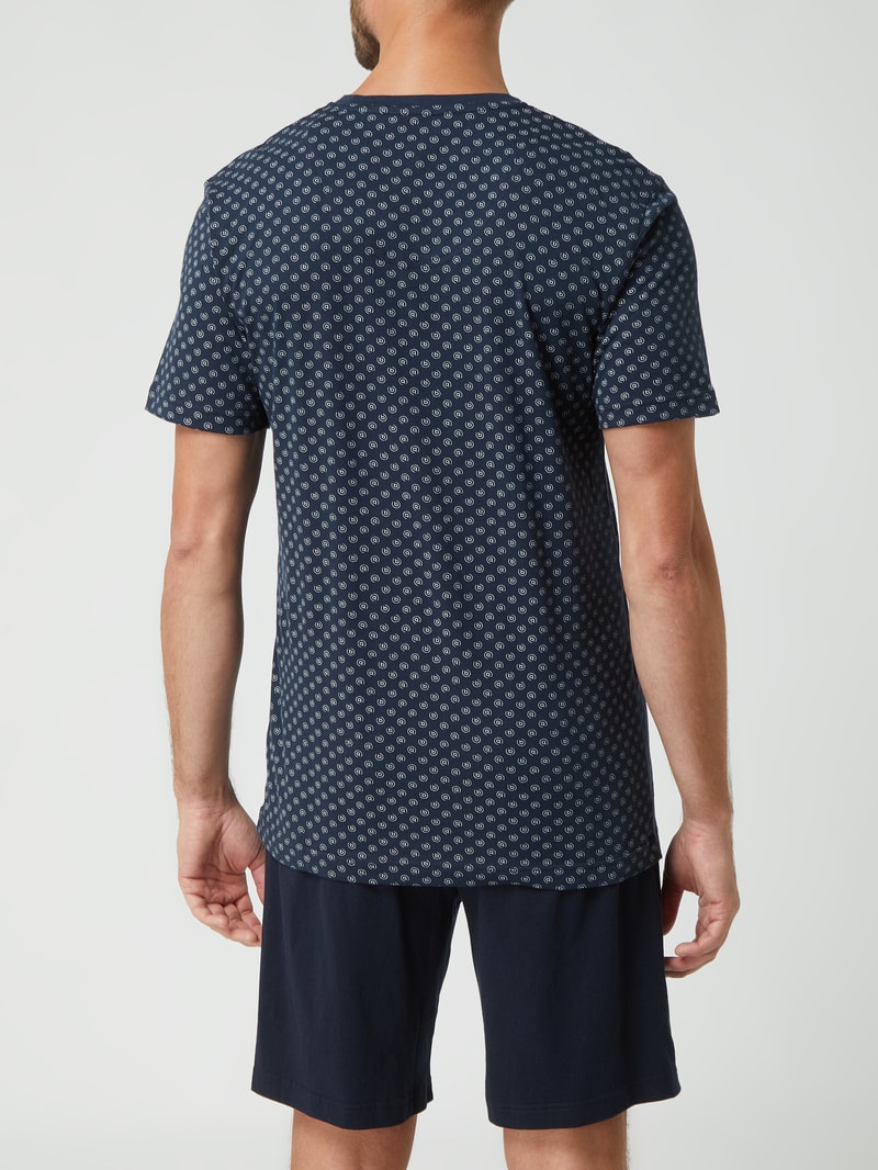 Pyjama aus Baumwolle in blau