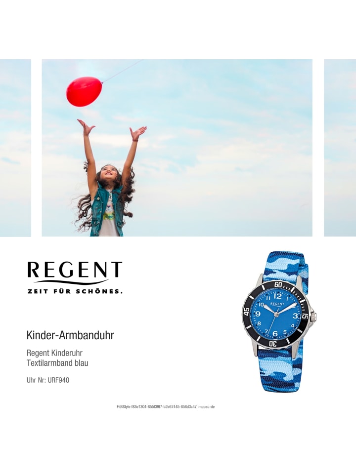Regent Armbanduhr Regent Kinderuhren blau klein (ca. 29mm) günstig kaufen onesize
