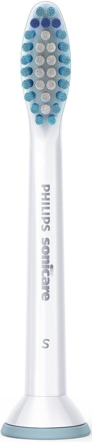 Philips Sonicare Aufsteckbürsten S Sensitive Standard HX6052/07, mit Schalltechnologie, kompatibel mit allen Sonicare-Zahnbürsten