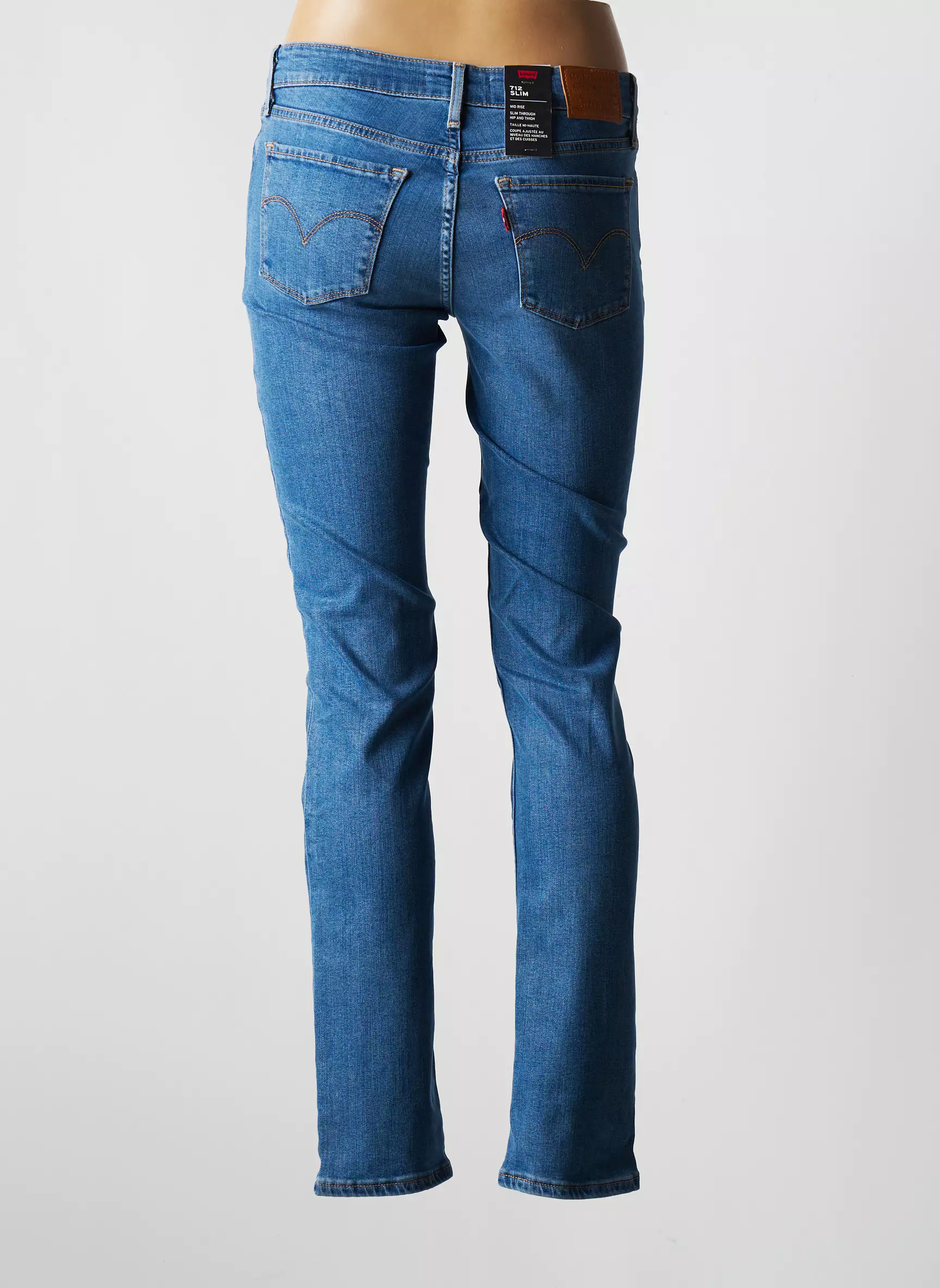 Levis Jeans Coupe Slim Femme couleur bleu