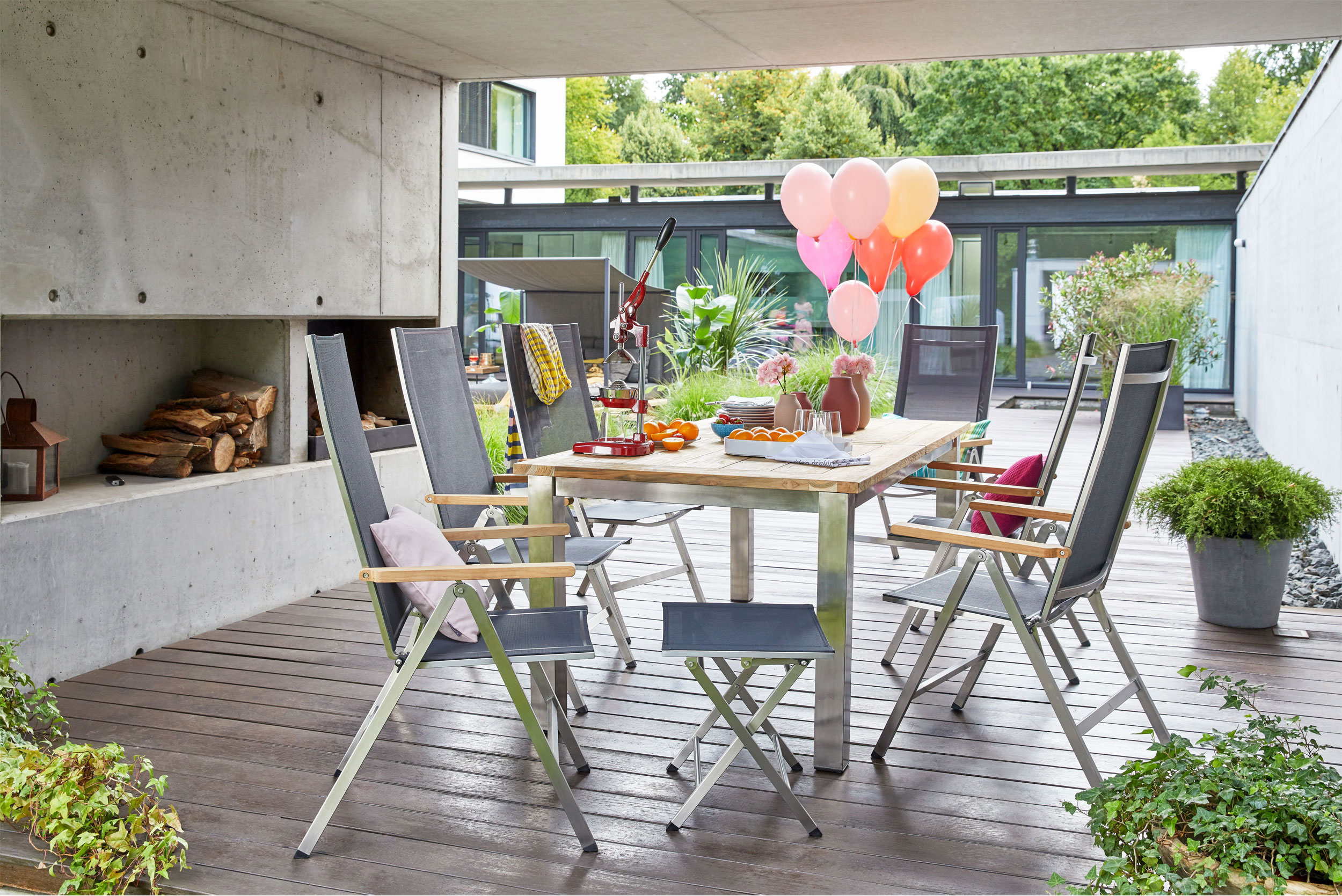 OUTDOORGartenhocker Edelstahl