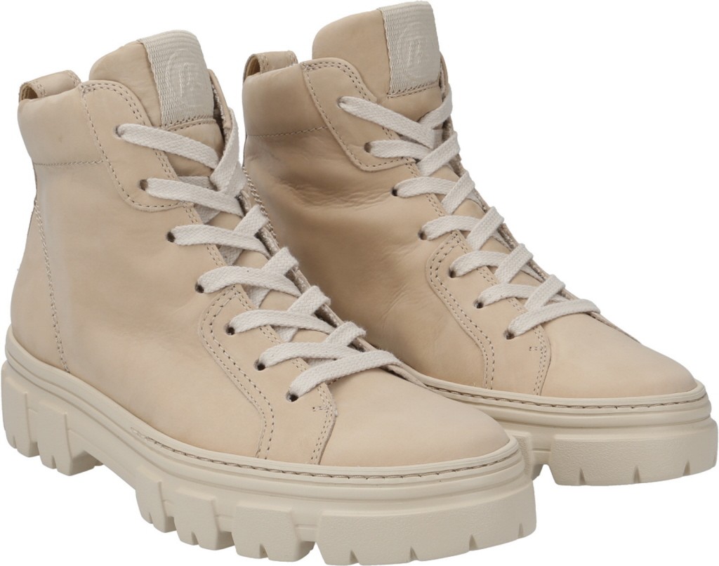 PAUL GREEN Komfort Schnürer beige 0071-9993-041/Schnürstiefelett