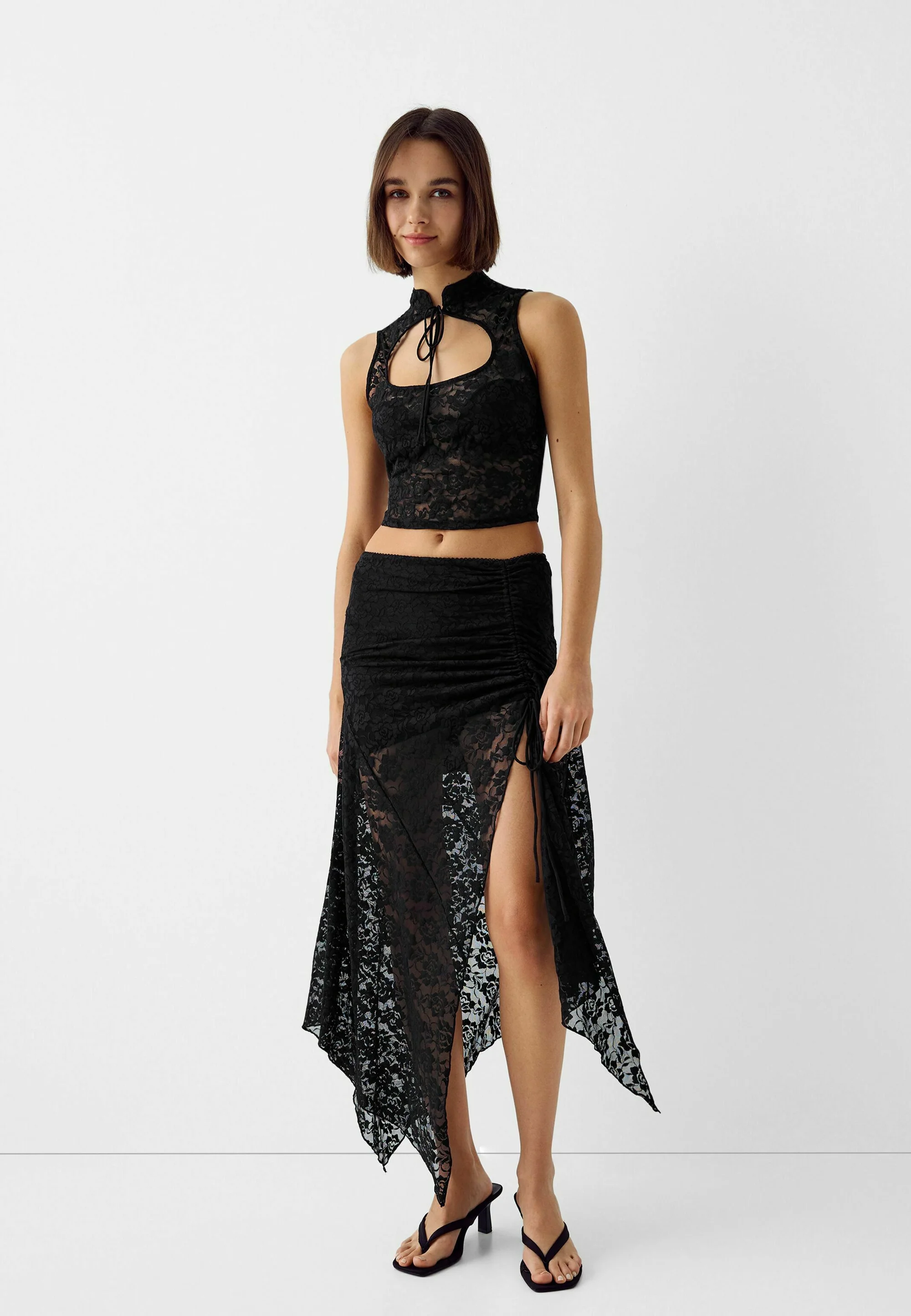 Bershka MIDI - Falda larga
