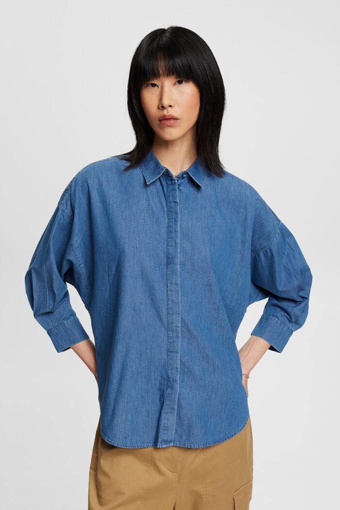 Bluse aus Baumwoll-Denim