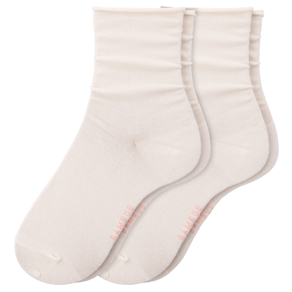2 Paar Damen Socken mit Viskose aus Bambus