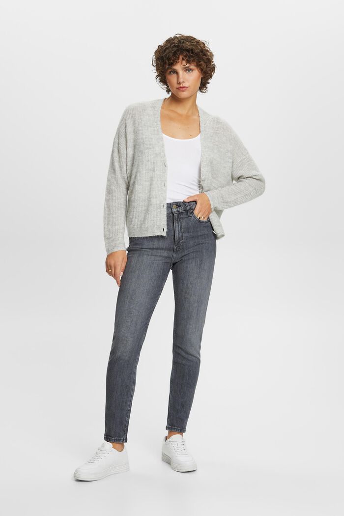 Klassische Retro-Jeans mit hohem Bund