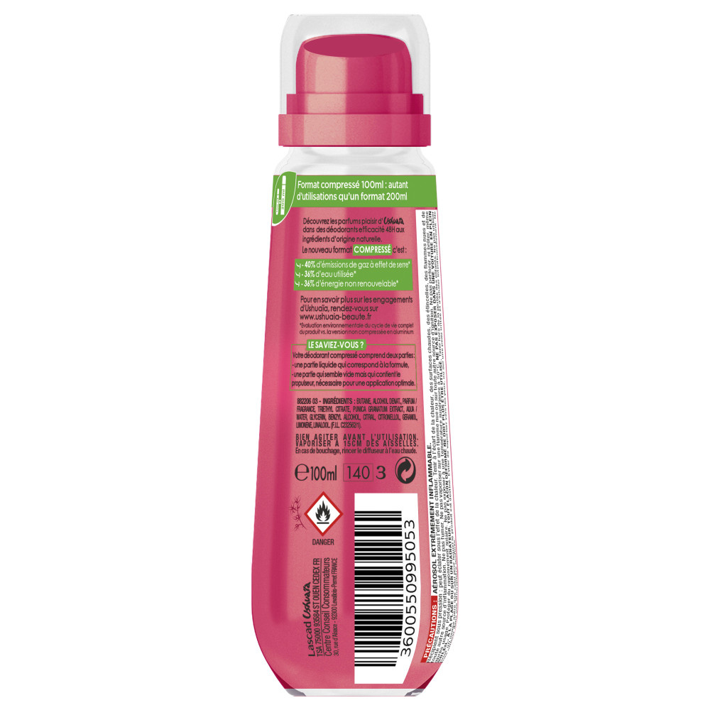 ushuaïa Grenade Déodorant Compressé 48h