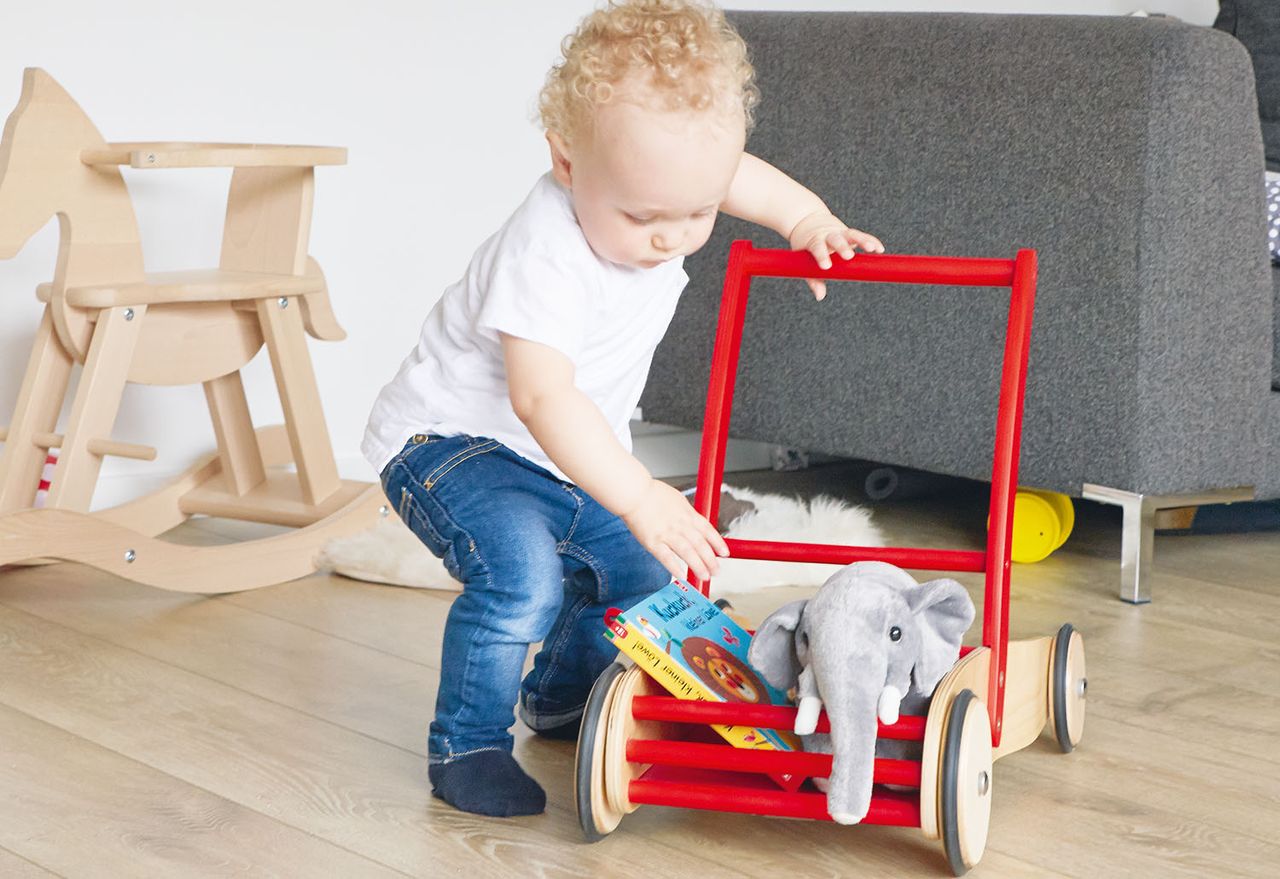 Pinolino Kinderträume Pinolino Lauflernwagen Uli, rot