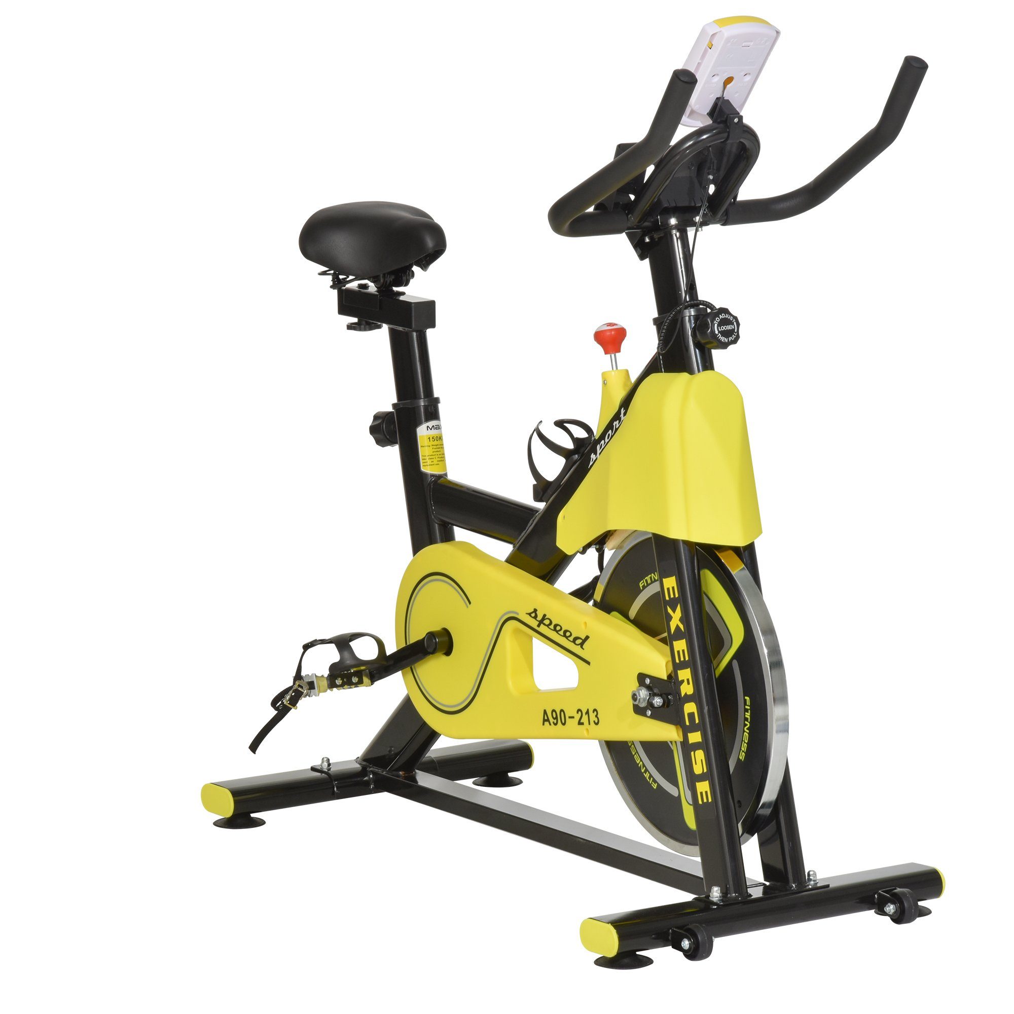 HOMCOM Heimtrainer Fahrradtrainer höhenverstellbar
