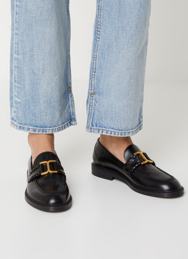Mocassins de couro Chloé Marcie