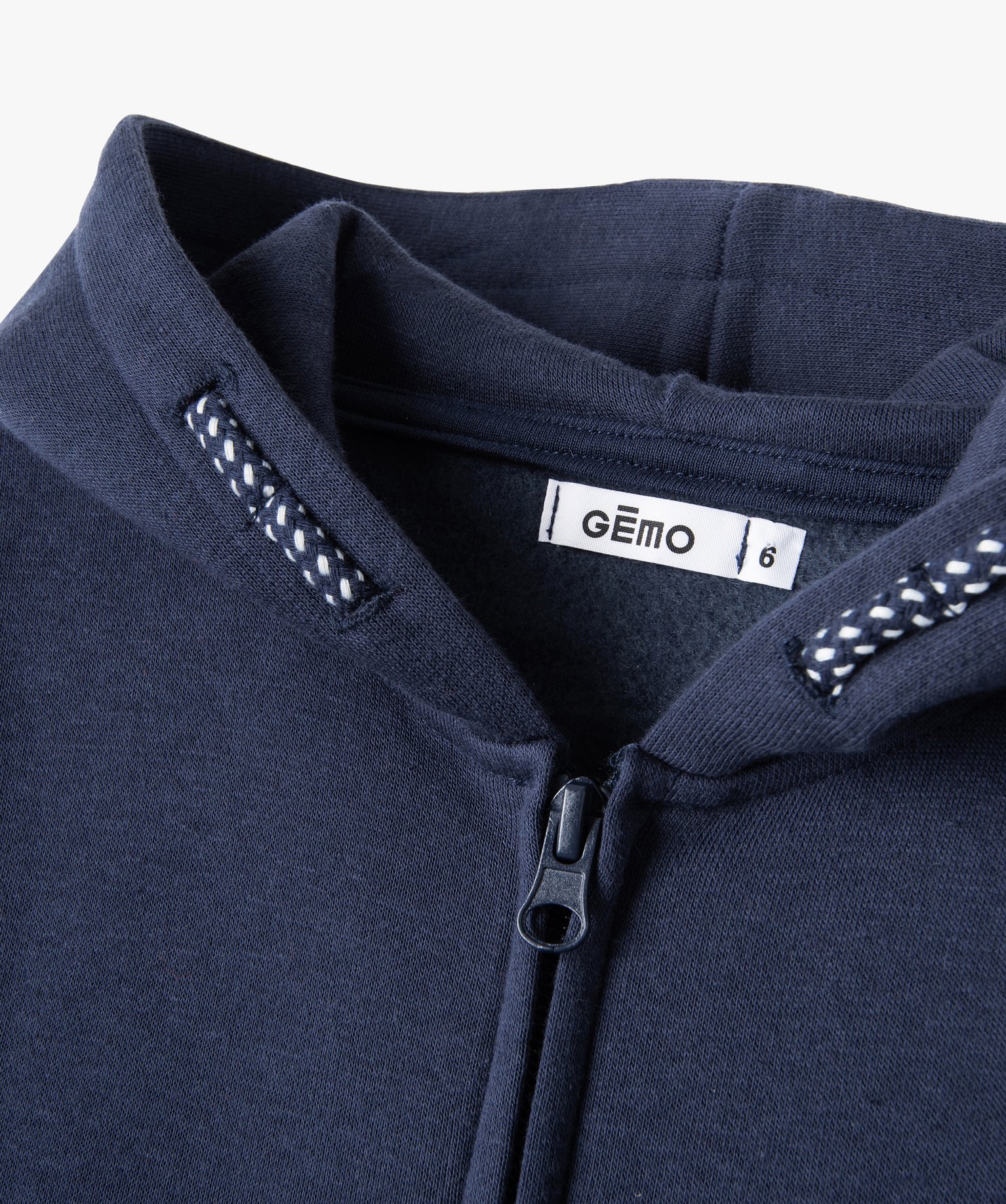 Sweat zippé et molletonné à capuche Garçon marine | GEMO