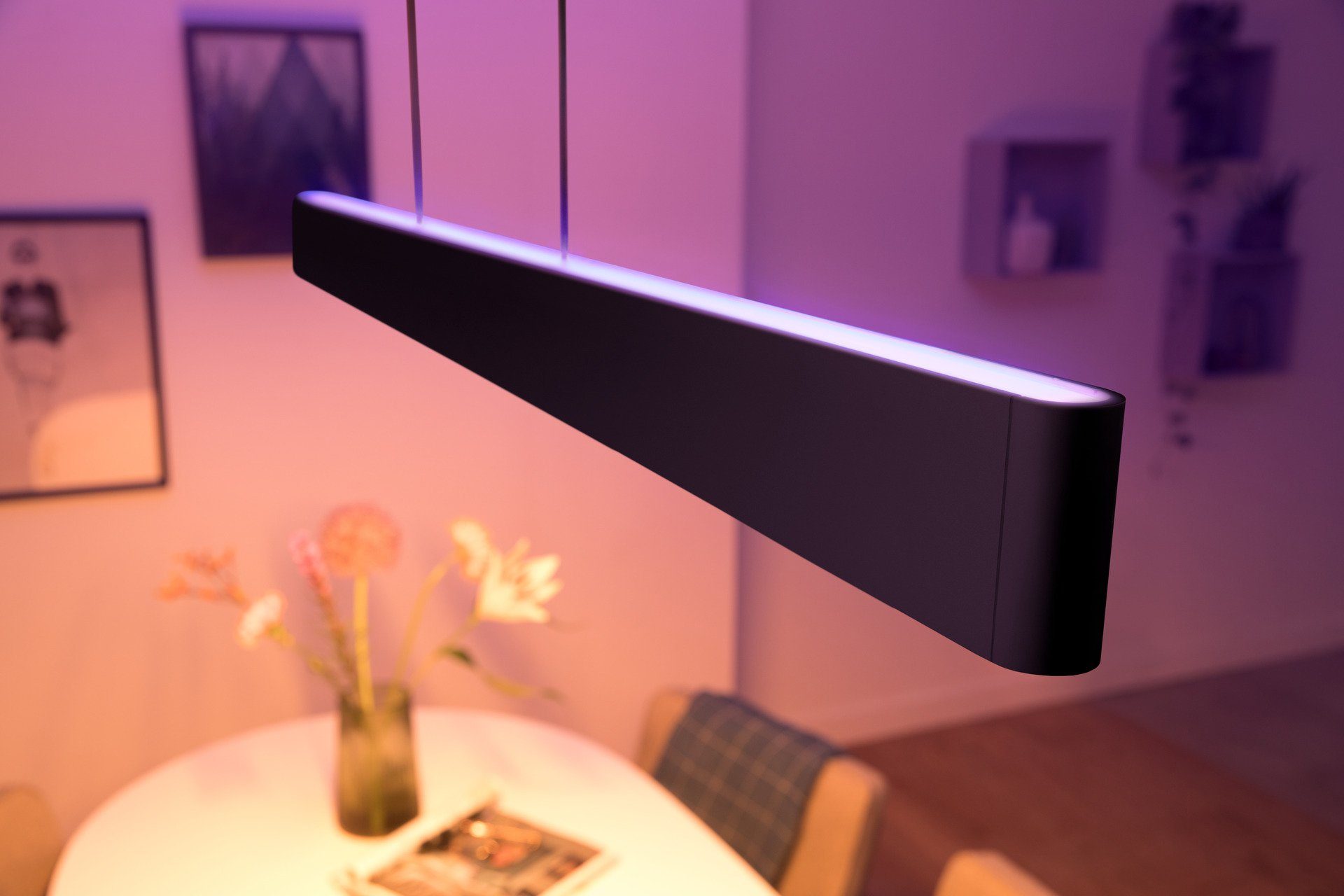 Philips Hue LED Pendelleuchte Ensis, Bluetooth, LED fest integriert, Farbwechsler, Doppelpack