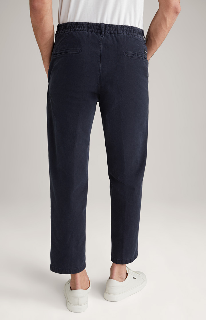 Bundfaltenhose Lead in Navy