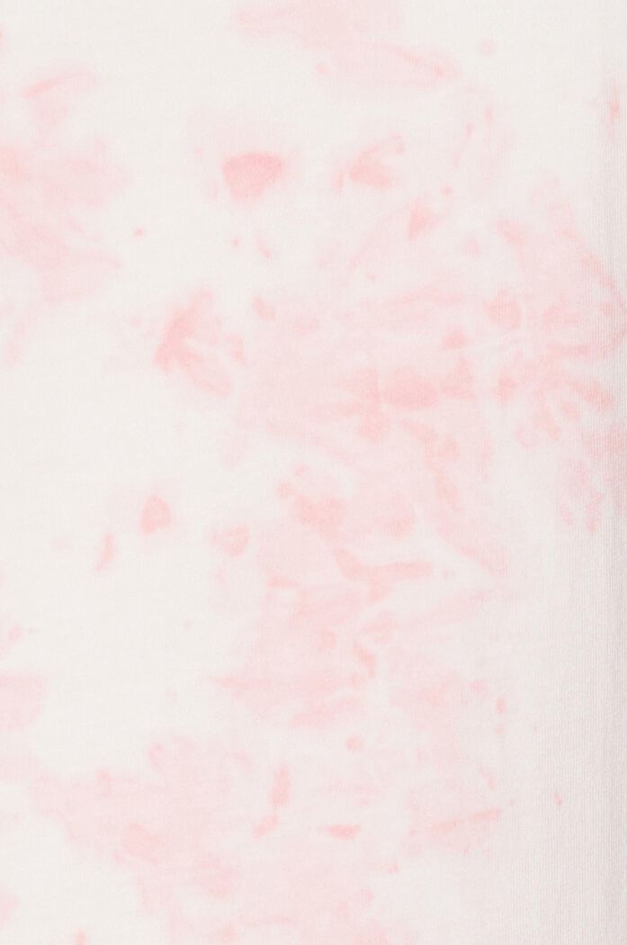 Baumwoll-T-Shirt mit Ice-Dye-Batikmuster