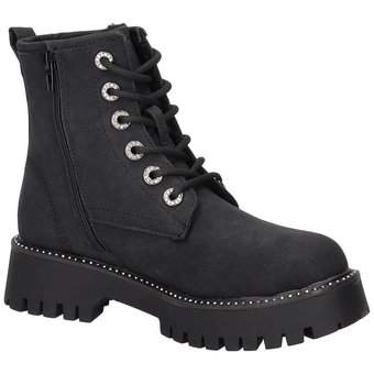 Studio London Schnür Boots in schwarz