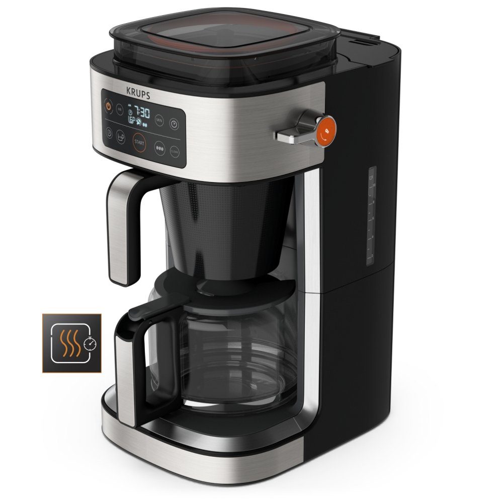 Krups Filterkaffeemaschine KM 760D - Filterkaffeemaschine - silber/schwarz