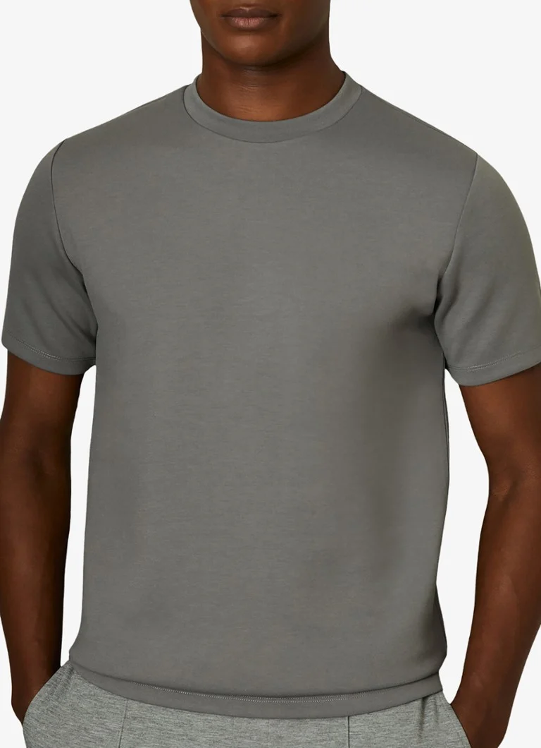 Tricou cu mânecă scurtă și guler rotund Reiss Bradley