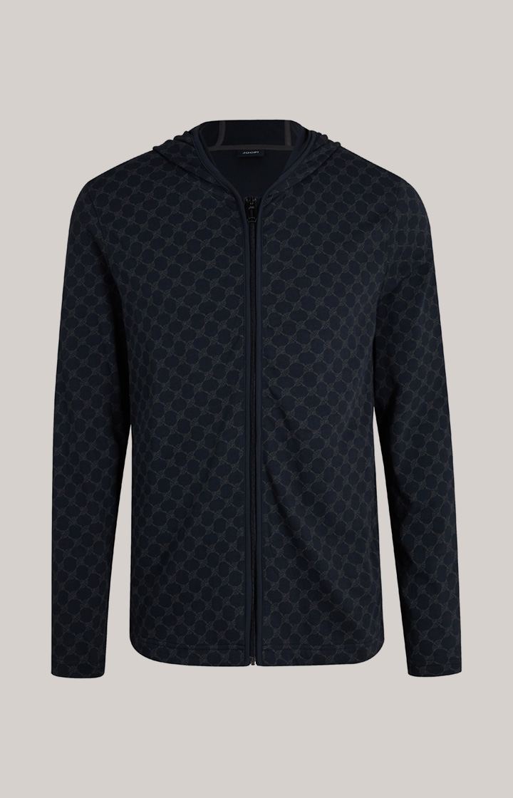 Loungewear Sweatjacke in Dunkelblau