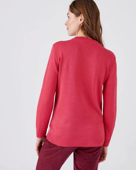 Pull col rond maille jersey