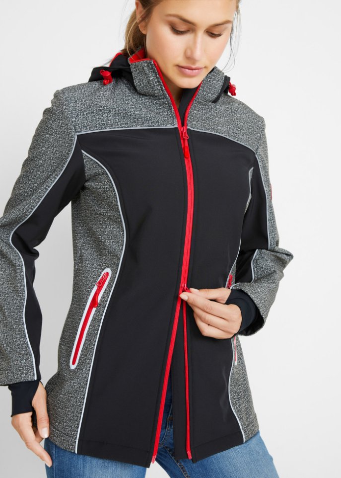 Softshelljacke mit reflektierenden Details
