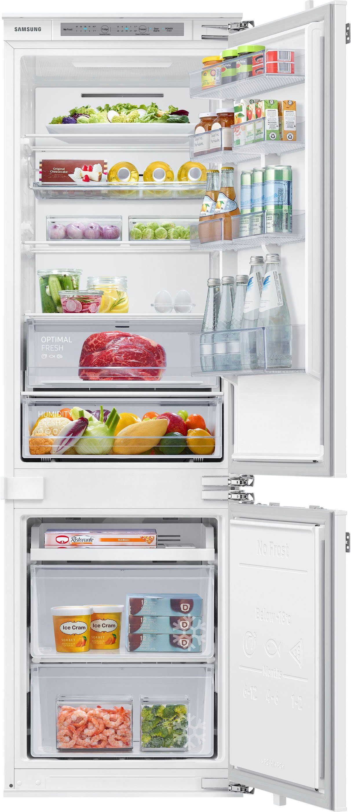 Samsung Einbaukühlgefrierkombination BRB2G615EWW, 177,5 cm hoch, 54 cm breit