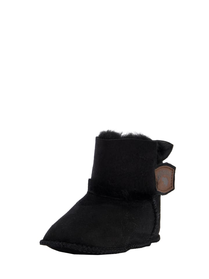 Warmbat Hausschuhe Hay Baby Bootie in Black günstig kaufen
